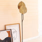 floor lamp with antique gold leaves detail By Kalalou | Modishstore | Floor Lamps