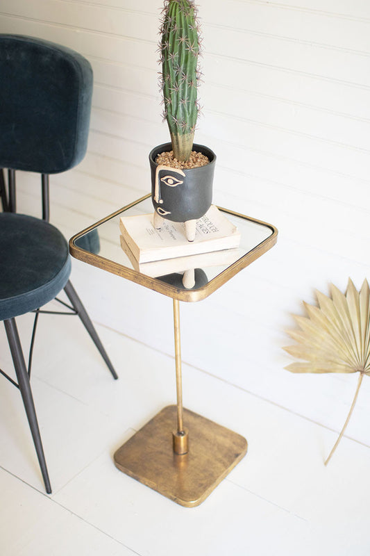 Accent Cocktail Table With Mirror Top By Kalalou | Modishstore | Cocktail Table