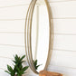 Tall Oval Antique Brass Mirror | Mirrors |  Modishstore 