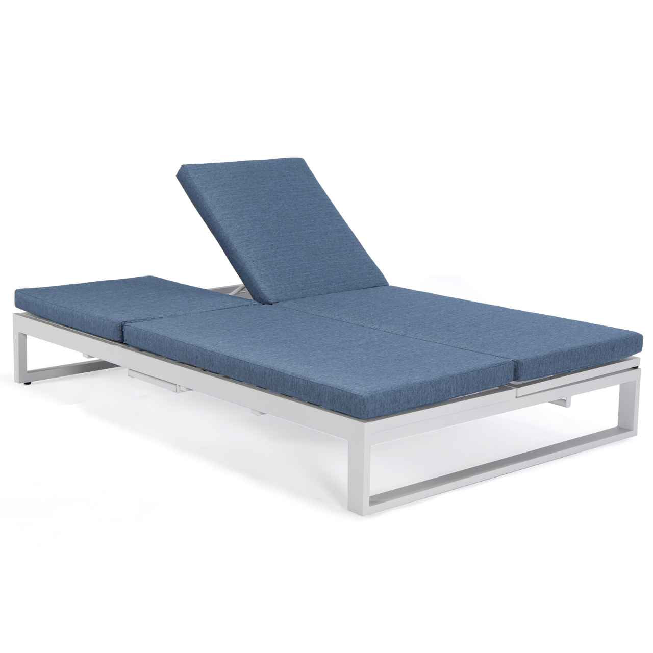LeisureMod Chelsea Convertible Lounge Reclining Double Chaise With Cushions | Outdoor Recliners & Lounge Chairs | Modishstore - 45