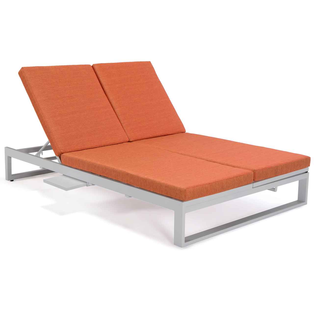 LeisureMod Chelsea Convertible Lounge Reclining Double Chaise With Cushions | Outdoor Recliners & Lounge Chairs | Modishstore - 76