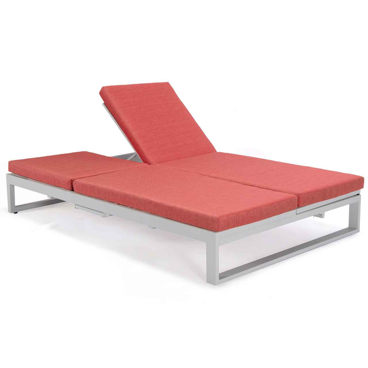 LeisureMod Chelsea Convertible Lounge Reclining Double Chaise With Cushions | Outdoor Recliners & Lounge Chairs | Modishstore - 87