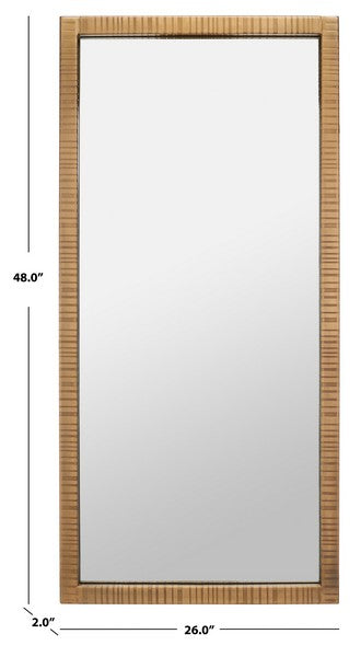 Safavieh Ofelia Antique Brass Mirror | Mirrors | Modishstore - 3