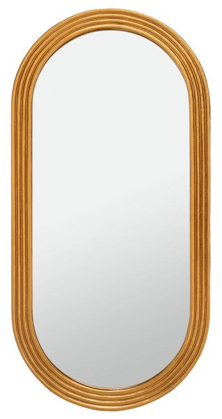 Safavieh Jeanelle Oval Gold Mirror | Mirrors | Modishstore - 3