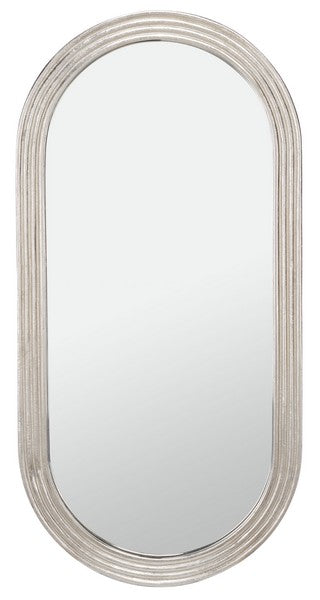 Safavieh Shania Oval Silver Mirror | Mirrors | Modishstore - 4