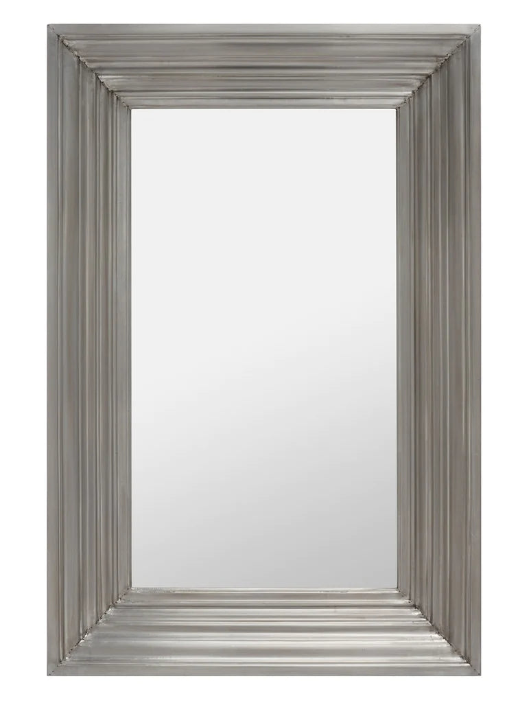 Safavieh Kerry Large Rect Wall Mirror - Silver | Mirrors | Modishstore