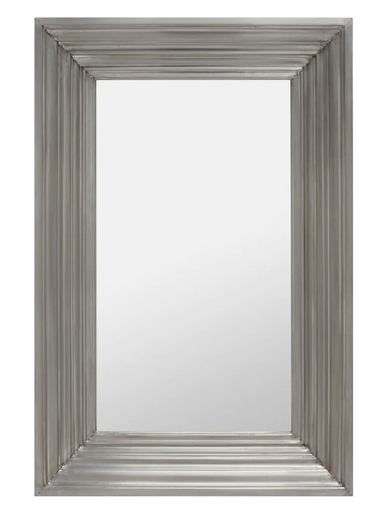 Safavieh Kerry Large Rect Wall Mirror - Silver | Mirrors | Modishstore