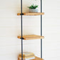 wall ladder three tiered shelf By Kalalou | Modishstore | Wall Shelf