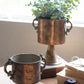 Antique Copper Finish Planters With Handles Set Of 2 By Kalalou | Modishstore | Planters, Troughs & Cachepots