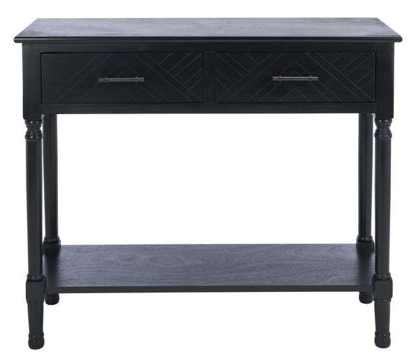 Safavieh Peyton 2 Drawer Console Table - Black | Console Tables | Modishstore - 2