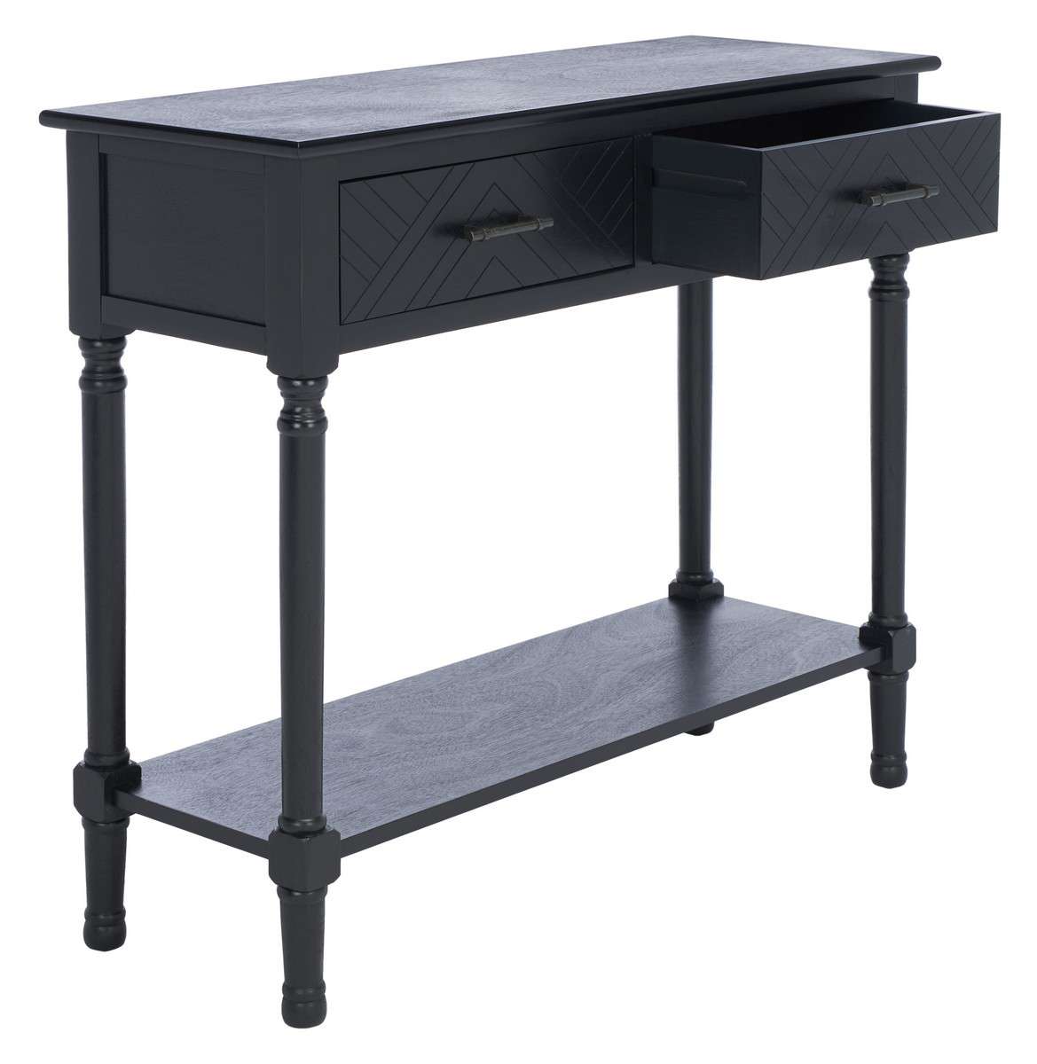 Safavieh Peyton 2 Drawer Console Table - Black | Console Tables | Modishstore - 3