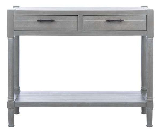 Safavieh Filbert 2 Drawer Console Table - White Washed Gray | Console Tables | Modishstore
