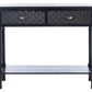 Safavieh Halton 2Drw Console Table - Black | Console Tables | Modishstore - 2
