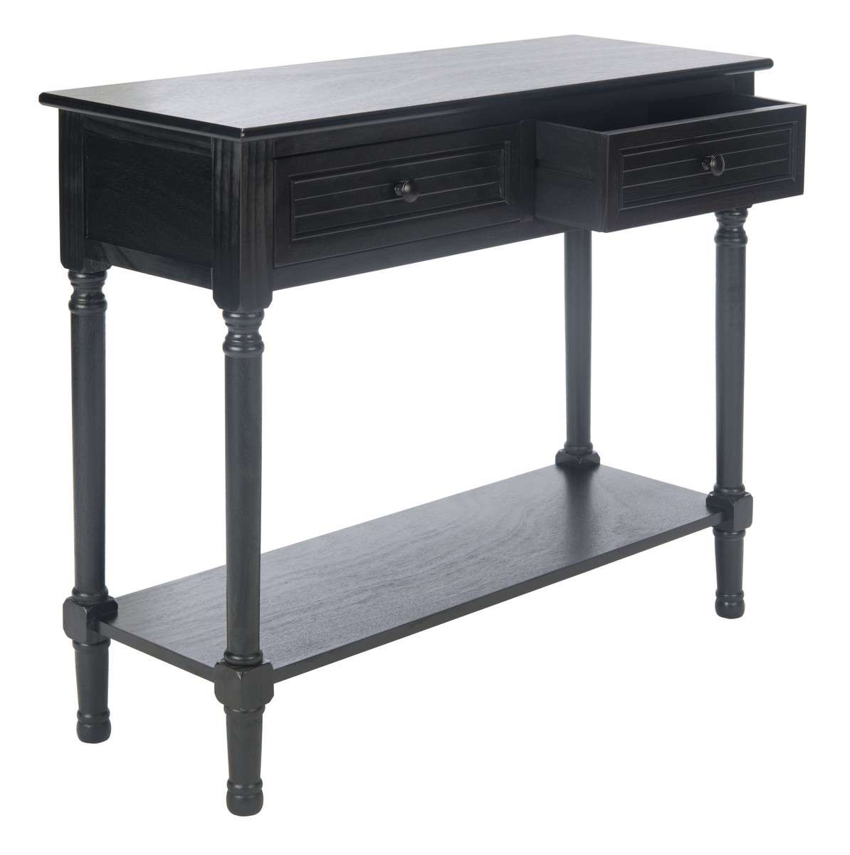 Safavieh Tate 2Drw Console Table - Black | Console Tables | Modishstore - 3