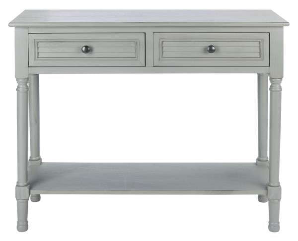 Safavieh Tate 2Drw Console Table - Distressed Gray | Console Tables | Modishstore - 2