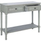Safavieh Tate 2Drw Console Table - Distressed Gray | Console Tables | Modishstore - 3
