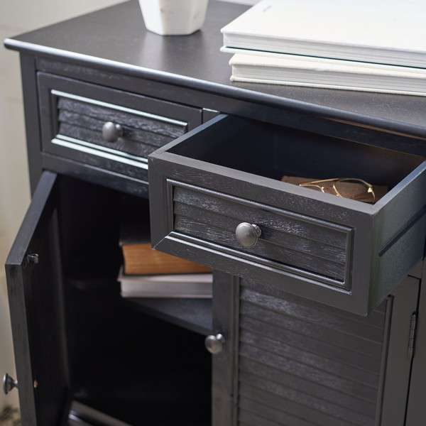 Safavieh Tate 2Drw 2 Door Sideboard - Black | Console Tables | Modishstore - 3