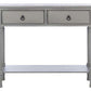 Safavieh Haines 2Drw Console Table - Distressed Gray | Console Tables | Modishstore