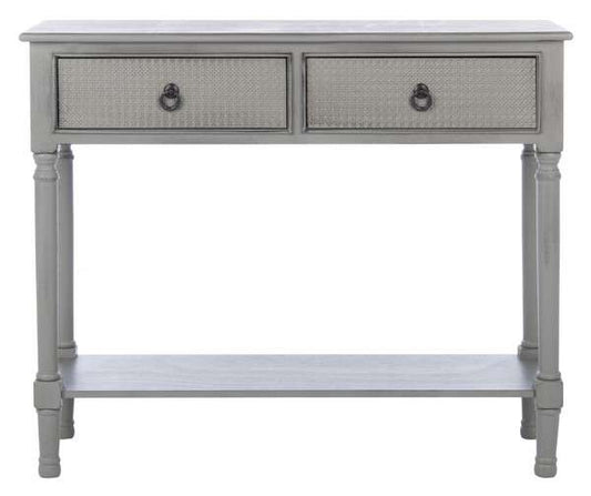 Safavieh Haines 2Drw Console Table - Distressed Gray | Console Tables | Modishstore