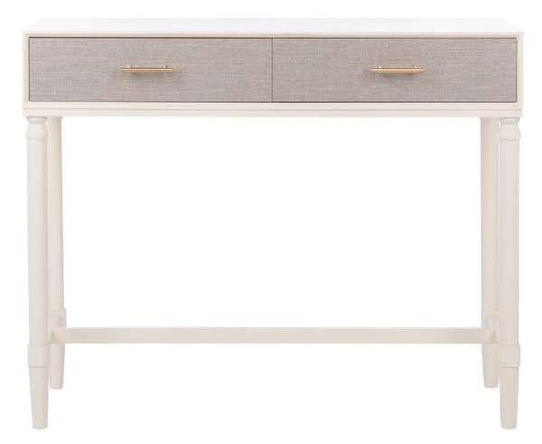 Safavieh Estella 2Drw Console Table - White | Console Tables | Modishstore - 2