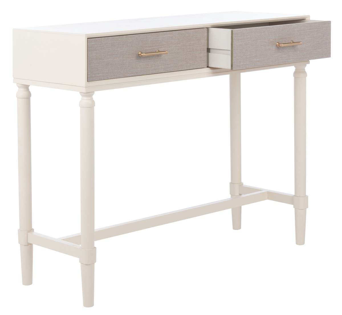 Safavieh Estella 2Drw Console Table - White | Console Tables | Modishstore - 3