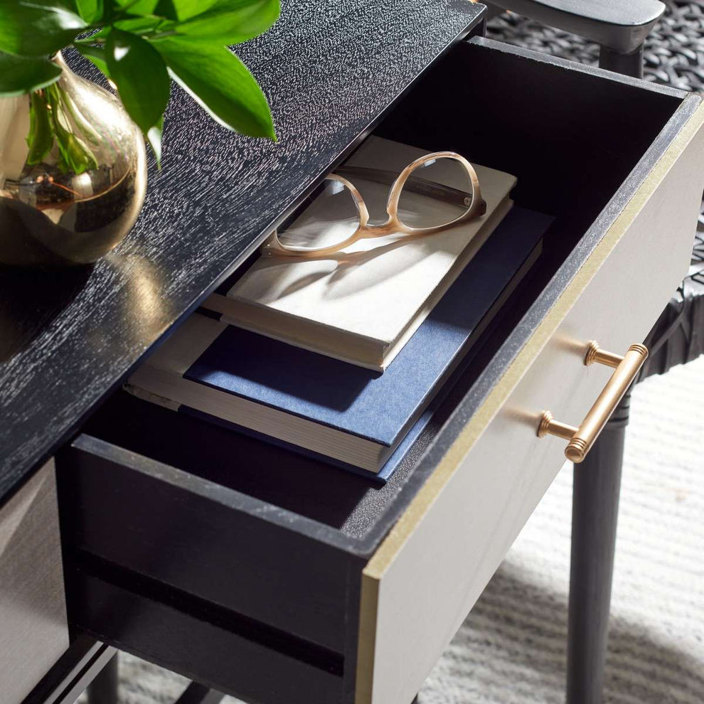 Safavieh Estella 2Drw Console Table - Black | Console Tables | Modishstore - 4