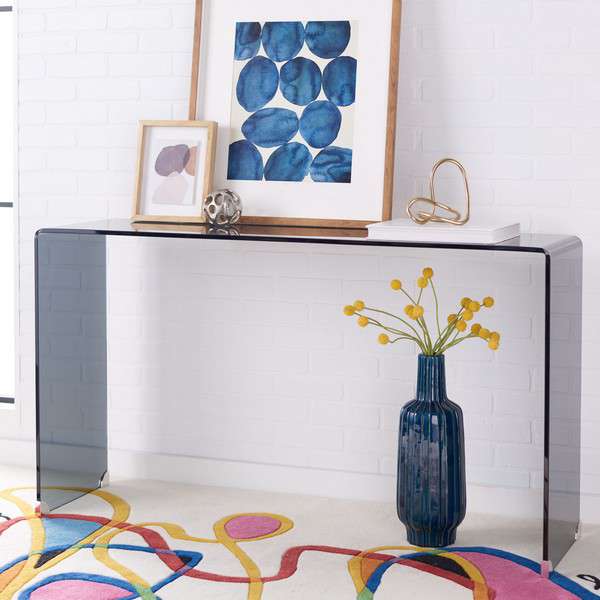 Safavieh Huck Tempered Glass Console Table - Clear | Console Tables | Modishstore - 4