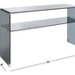 Safavieh Dash Tempered Glass 1 Shelf Console Table - Clear Grey | Console Tables | Modishstore - 4