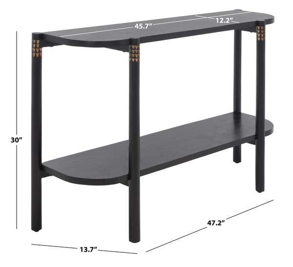 Safavieh Errington Console Table - Black | Console Tables | Modishstore - 3