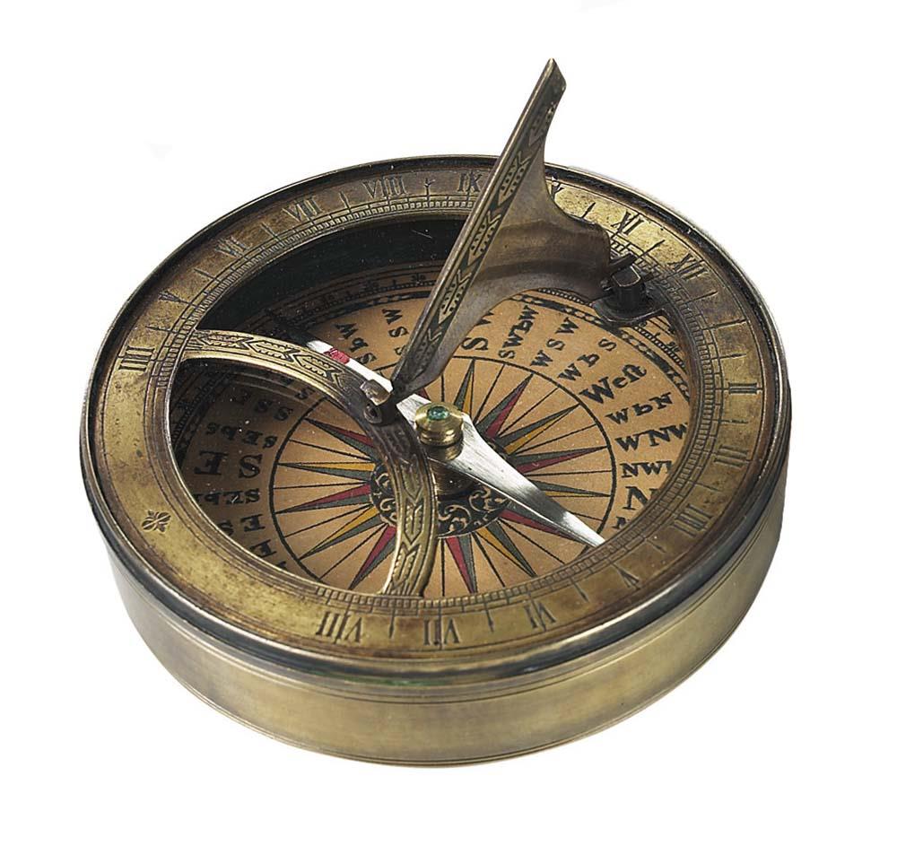 18th C. Sundial & Compass - No Lid by Authentic Models | Office Accessories | Modishstore