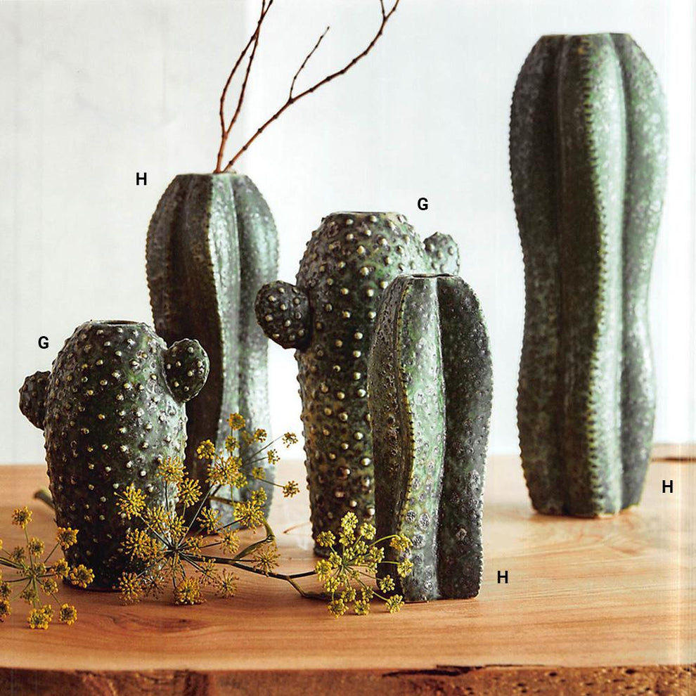 Roost Saguaro & San Pedro Cactus Vase