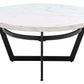 Safavieh Placido Oval Coffee Table - White Marble | Coffee Tables | Modishstore - 2
