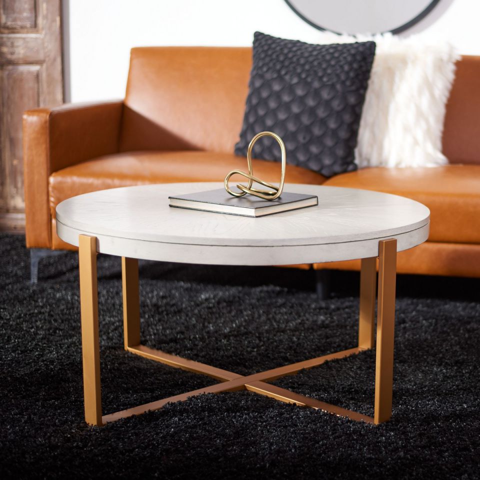 Safavieh Navya Round Coffee Table | Coffee Tables | Modishstore - 2