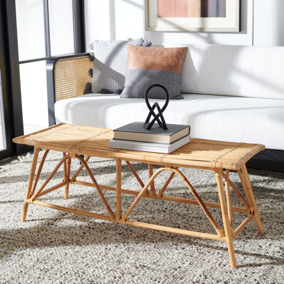 Safavieh Montgomery Rattan Coffee Table | Coffee Tables | Modishstore - 2