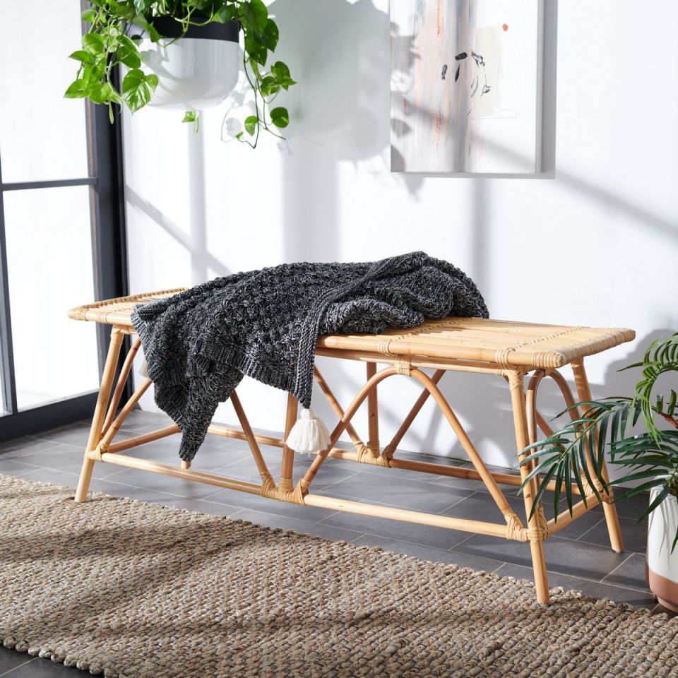 Safavieh Montgomery Rattan Coffee Table | Coffee Tables | Modishstore - 4