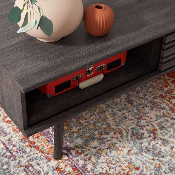 Safavieh Rori 1 Shelf Coffee Table - Distressed Black | Coffee Tables | Modishstore - 3