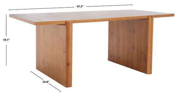 Safavieh Truman Rectangle Coffee Table - Brown | Coffee Tables | Modishstore - 3