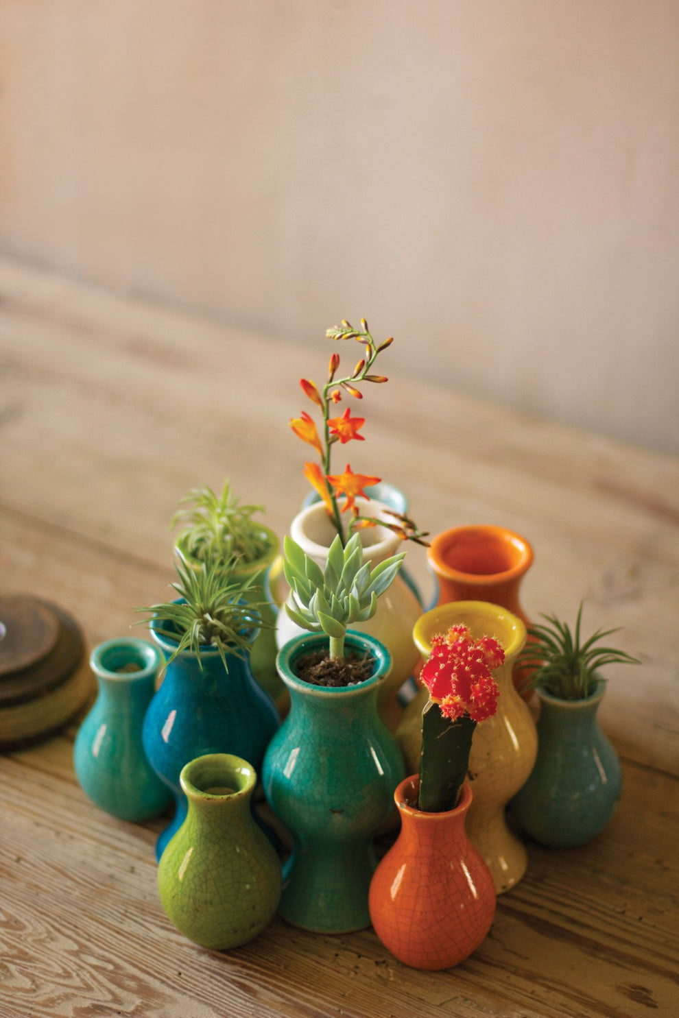 Kalalou Multi-Color Ceramic Vases - Set Of 13-2