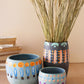 Hand-Painted Colorful Ceramic Vases Set Of 3 By Kalalou | Modishstore | Vases