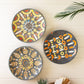 Hand-Painted Ceramic Platter Wall Art Set Of 3 By Kalalou | Modishstore | Wall Art