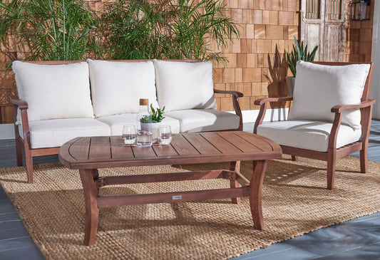 Safavieh Payden Outdoor 3 Seat Sofa - Natural | Outdoor Sofas, Loveseats & Sectionals | Modishstore