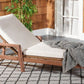 Safavieh Donnamaria Wicker Sun Lounger - Natural | Outdoor Chaise Lounges | Modishstore