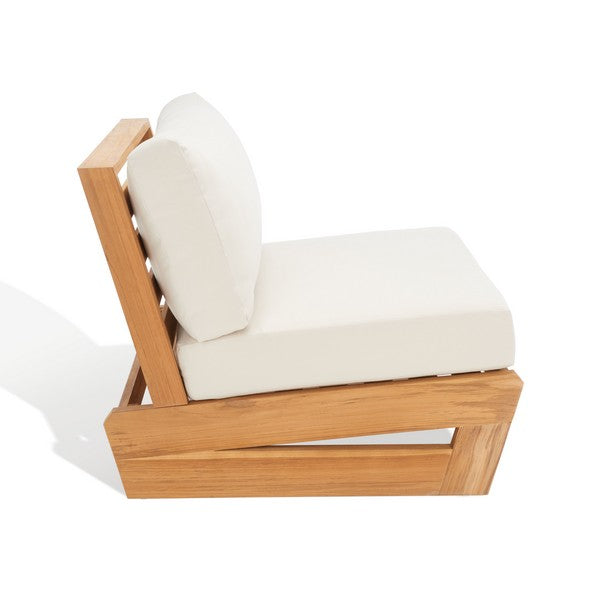 Safavieh Julianne Teak Patio Chair | Outdoor Chaise Lounges | Modishstore - 3