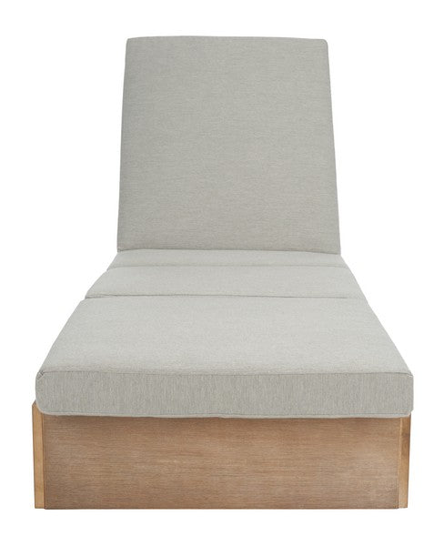 Safavieh Vincent Wood Chaise Lounge Chaise | Outdoor Chaise Lounges | Modishstore - 3