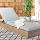 Safavieh Vincent Wood Chaise Lounge Chaise | Outdoor Chaise Lounges | Modishstore