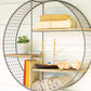 Round Wire Mesh And Recycled Wood Shelving Unit By Kalalou-2