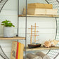 Round Wire Mesh And Recycled Wood Shelving Unit By Kalalou-3