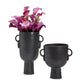 Black Glazed Cup Set Of 2 By Tozai Home | Vases | Modishstore -2