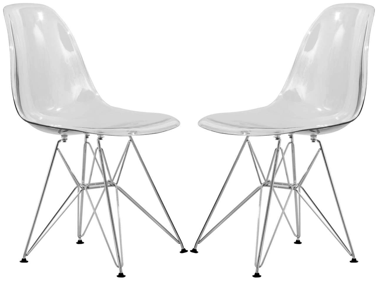 LeisureMod Cresco Molded Eiffel Side Chair, Set of 2 | Side Chairs | Modishstore