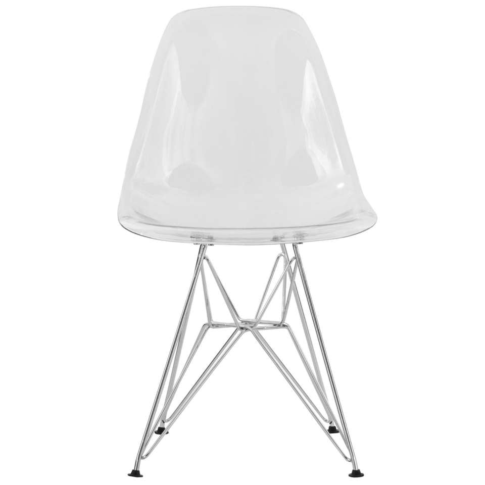 LeisureMod Cresco Molded Eiffel Side Chair, Set of 4 | Side Chairs | Modishstore - 4